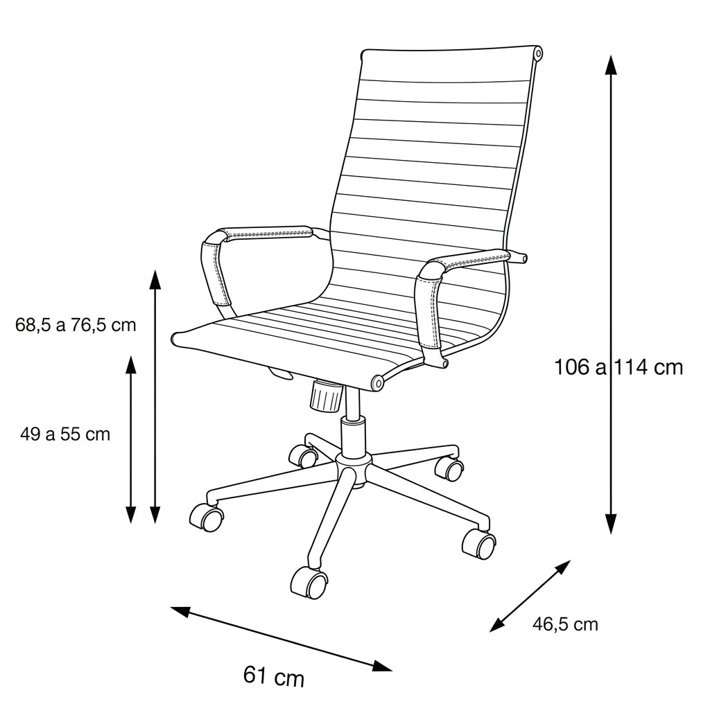 Silla Manhattan Alta Blanca - Imagen 3